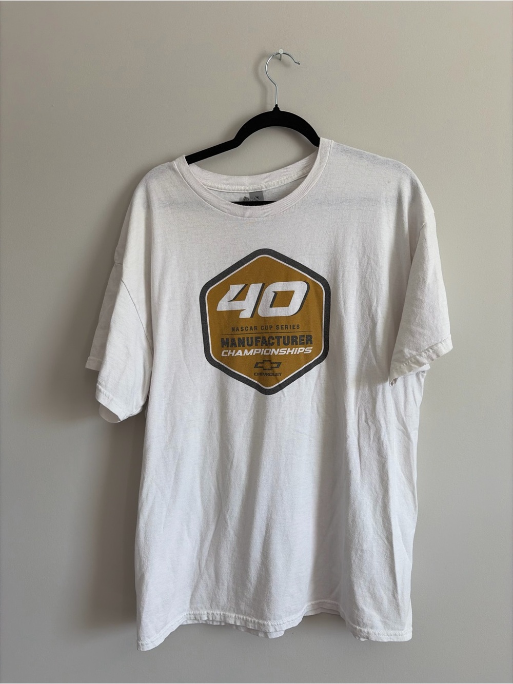 Chevrolet 40 Manufacturer Championships White Graphic Tee